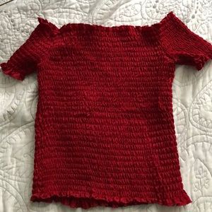 Off the shoulder crop top